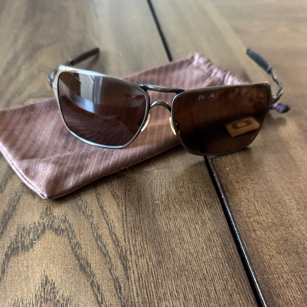 Oakley Black and Brown Sunglasses